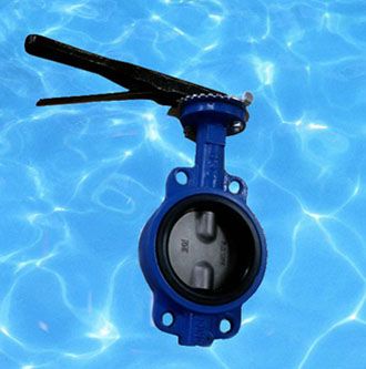 half shaft wafer type butterfly valve without pin